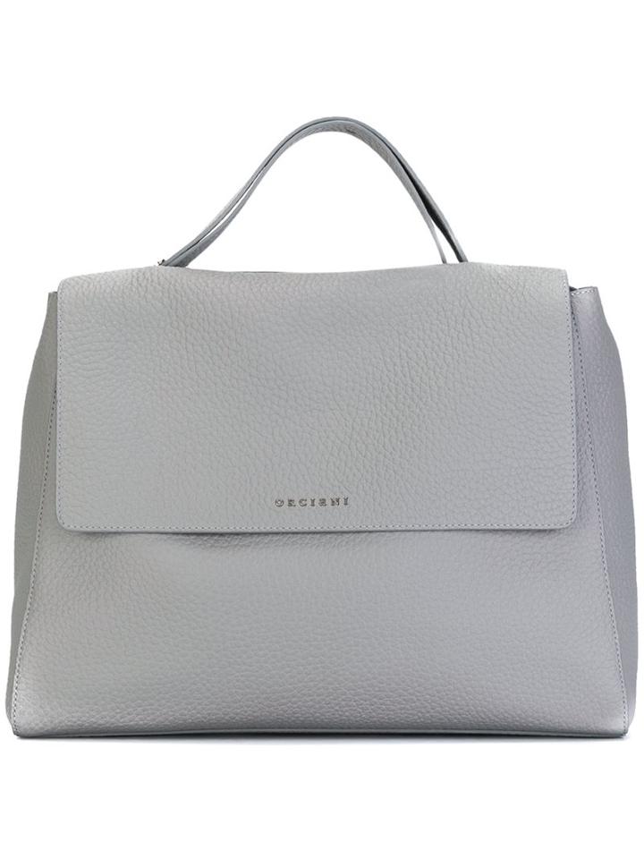 Orciani Satchel Tote Bag, Women's, Grey