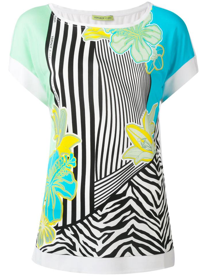 Versace Jeans - Printed T-shirt - Women - Viscose - 42, White, Viscose