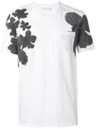 Neil Barrett Floral Pattern Pocket T-shirt - White