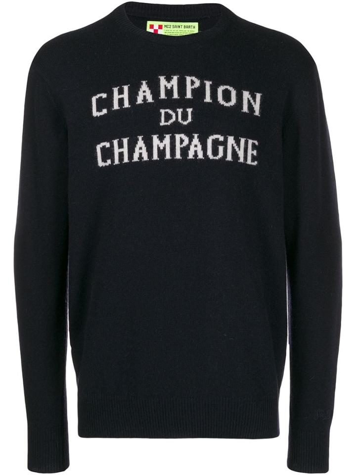 Mc2 Saint Barth Champion Du Champagne Jumper - Blue