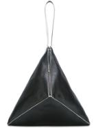 Jil Sander Triangular Tote Bag, Women's, Black