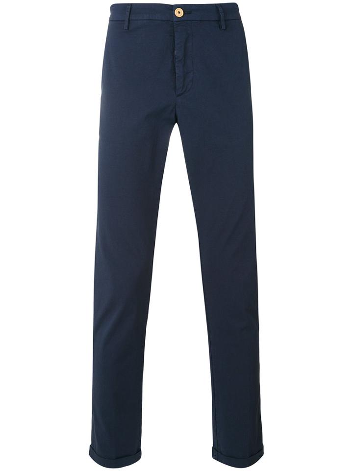Pence - Slim-fit Chinos - Men - Cotton/spandex/elastane - 54, Blue, Cotton/spandex/elastane
