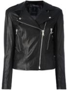 Belstaff Leather Jacket, Women's, Size: 44, Black, Leather/viscose/polyester