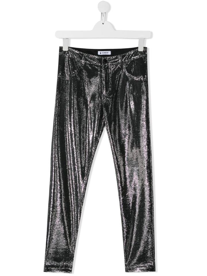 Dondup Kids Shimmer Trousers - Silver