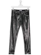Dondup Kids Shimmer Trousers - Silver