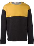 Marni Colour Block Sweatshirt, Size: 52, Grey, Polyamide/virgin Wool