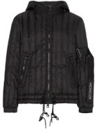 Moncler C Quilted Logo Feather Down Jacket - Black