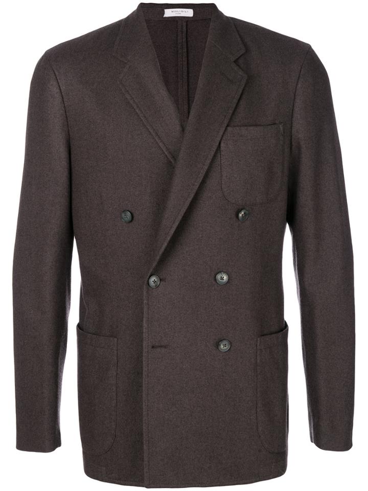 Boglioli Double-breasted Jacket - Brown