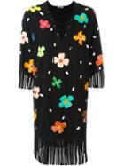 Au Jour Le Jour Floral Sequinned Lace-up Dress