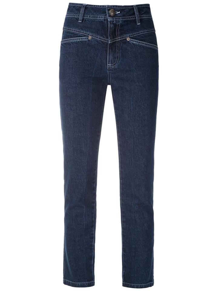 Andrea Bogosian Pomodoro Cropped Jeans - Blue