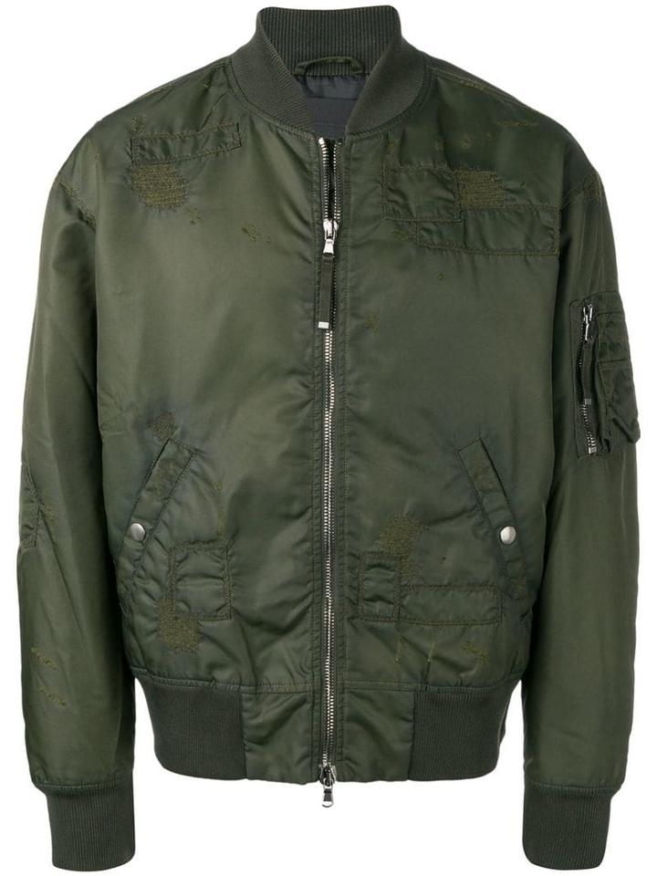 Diesel Black Gold Jingoll-bus Bomber Jacket - Green