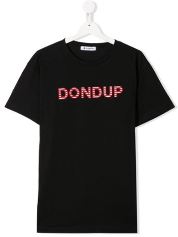 Dondup Kids Logo Print T-shirt - Black