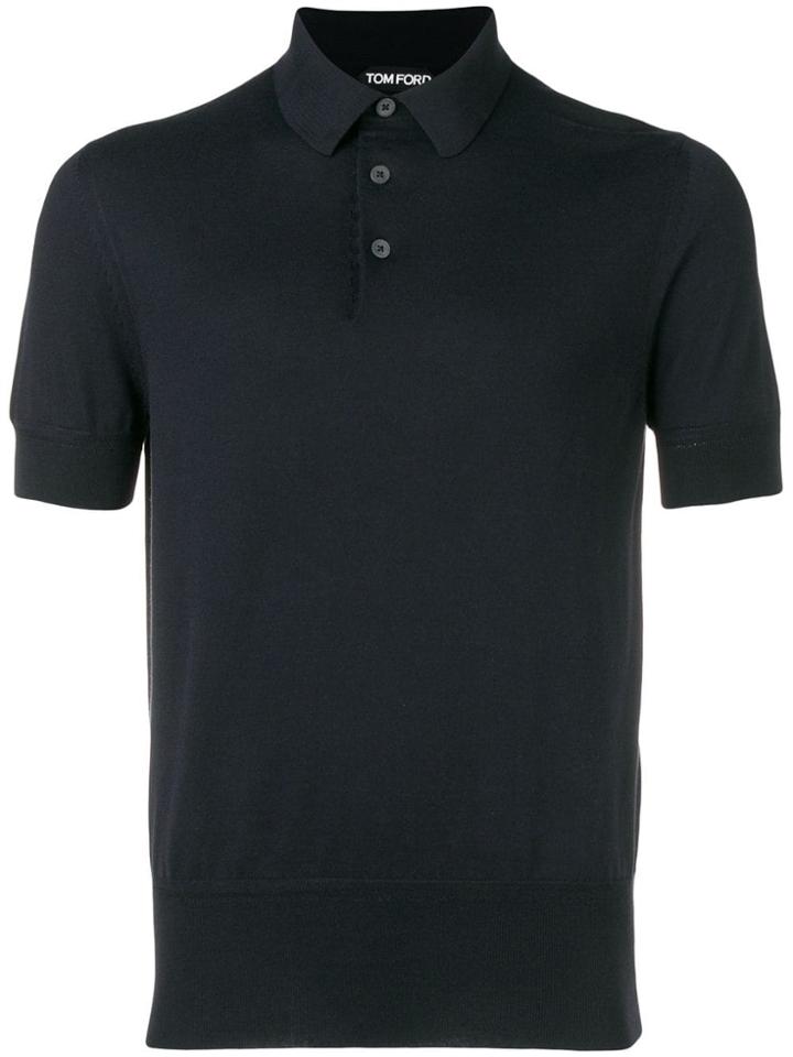 Tom Ford Knit Polo Shirt - Black
