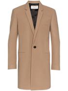 Saint Laurent Single Breasted Virgin Wool Cashmere-blend Overcoat -