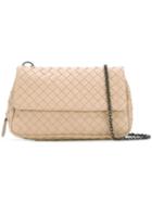 Bottega Veneta Chain Strap Crossbody Bag, Women's, Nude/neutrals, Lamb Skin