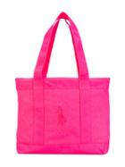 Ralph Lauren Kids - Logo Beach Tote Bag - Kids - Cotton - One Size, Pink/purple