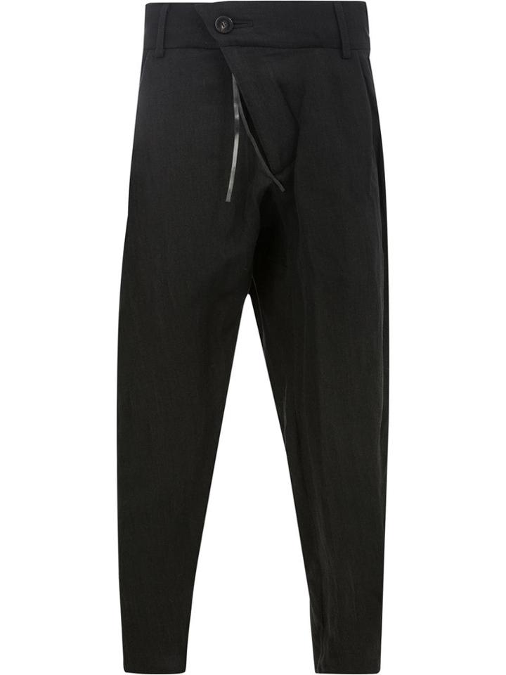 Cedric Jacquemyn Cropped Tailored Trousers - Black
