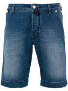 Jacob Cohen - Contrast Stitch Shorts - Men - Cotton/spandex/elastane - 38/34, Blue, Cotton/spandex/elastane
