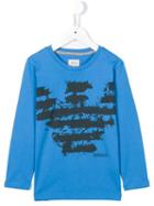 Armani Junior Logo Print T-shirt, Boy's, Size: 12 Yrs, Blue