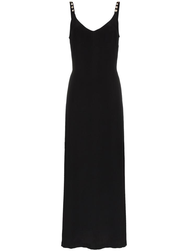 Staud Silk Maxi Dress - Black