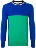 Kenzo Colour Block Sweater - Blue