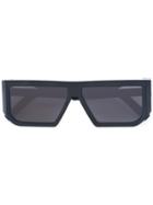 Vava - Square Frame Sunglasses - Unisex - Acetate/aluminium - One Size, Black, Acetate/aluminium