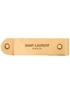 Saint Laurent Logo Money Clip - Gold