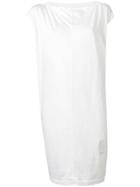 Rick Owens Drkshdw Boat Neck Jersey Dress - White