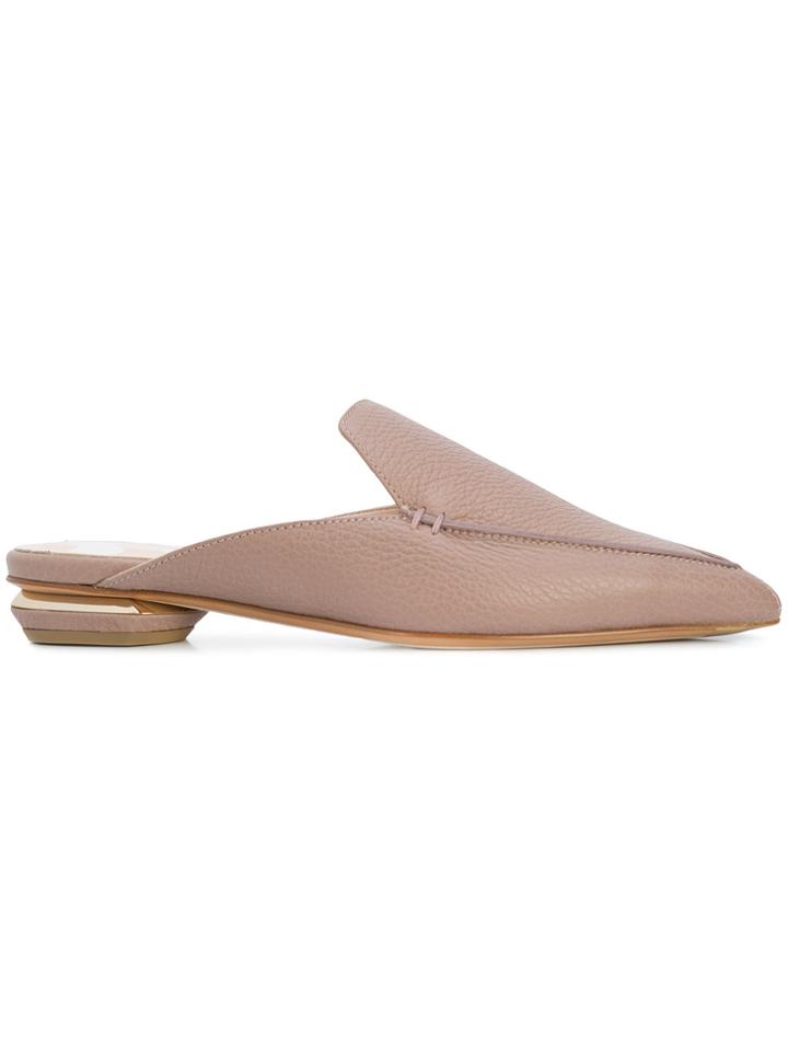 Nicholas Kirkwood Pointed Mules - Pink & Purple