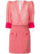 Elisabetta Franchi Logo Print Panel Dress - Pink