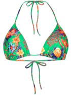 La Doublej Pavone Verde Bikini Top - Green