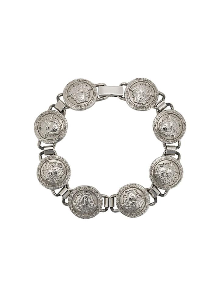 Versace Vintage Medusa Charm Bracelet - Silver