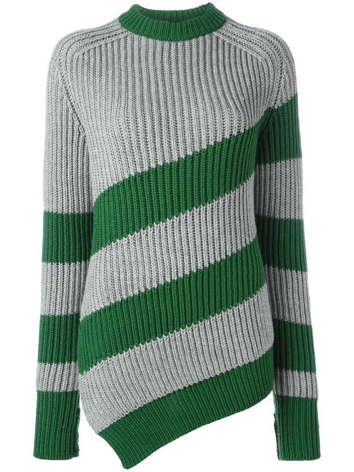 Marco De Vincenzo Striped Jumper, Women's, Size: 38, Grey, Wool