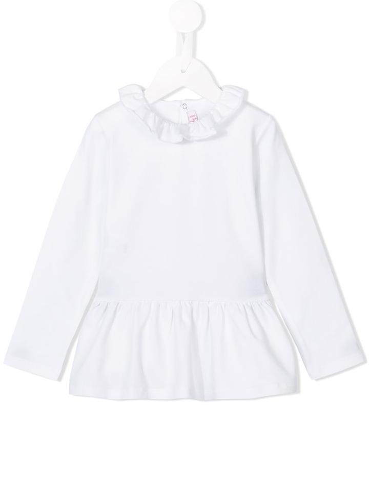 Il Gufo Peplum Detail Top, Girl's, Size: 8 Yrs, White