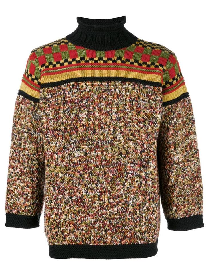 Jean Paul Gaultier Pre-owned Mixed Pattern Jumper - Multicolour