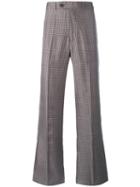 Di Liborio Flared Wide-leg Trousers, Men's, Size: 46, Brown, Silk/cotton