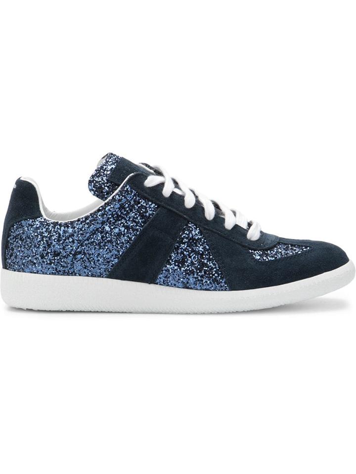 Maison Margiela Glitter Replica Sneakers - Blue