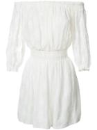 Rebecca Taylor - Off Shoulder Dress - Women - Silk/cotton - 10, White, Silk/cotton
