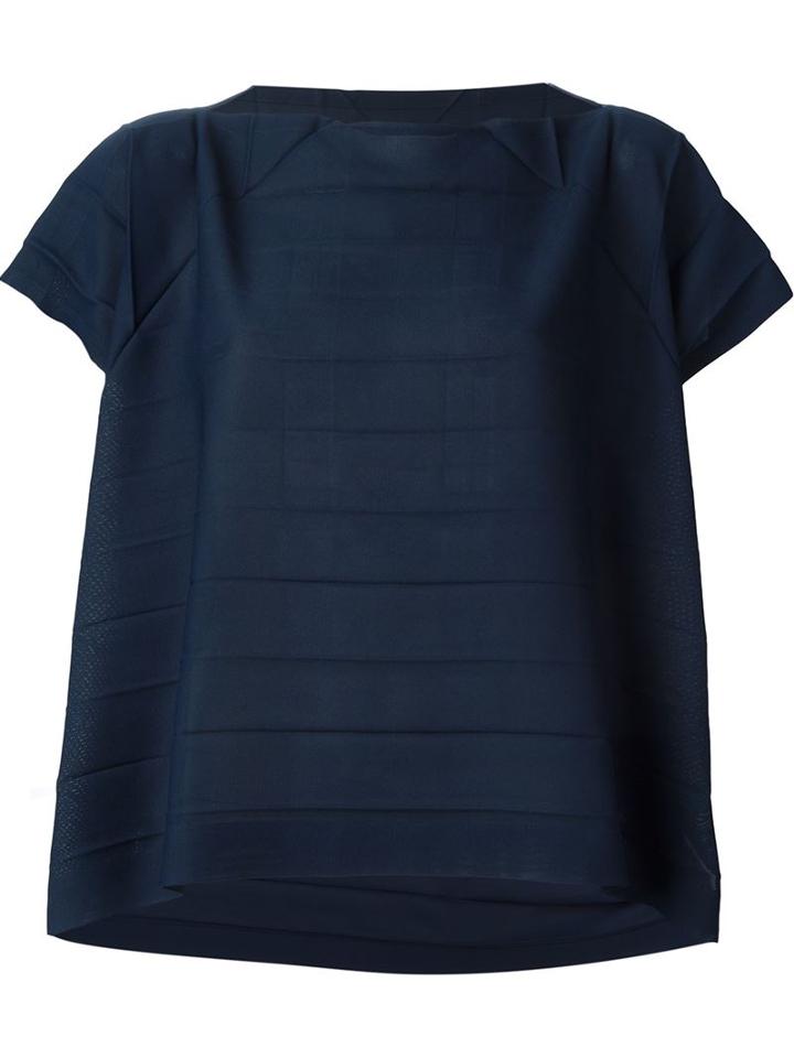 Issey Miyake Cauliflower Boat Neck Blouse