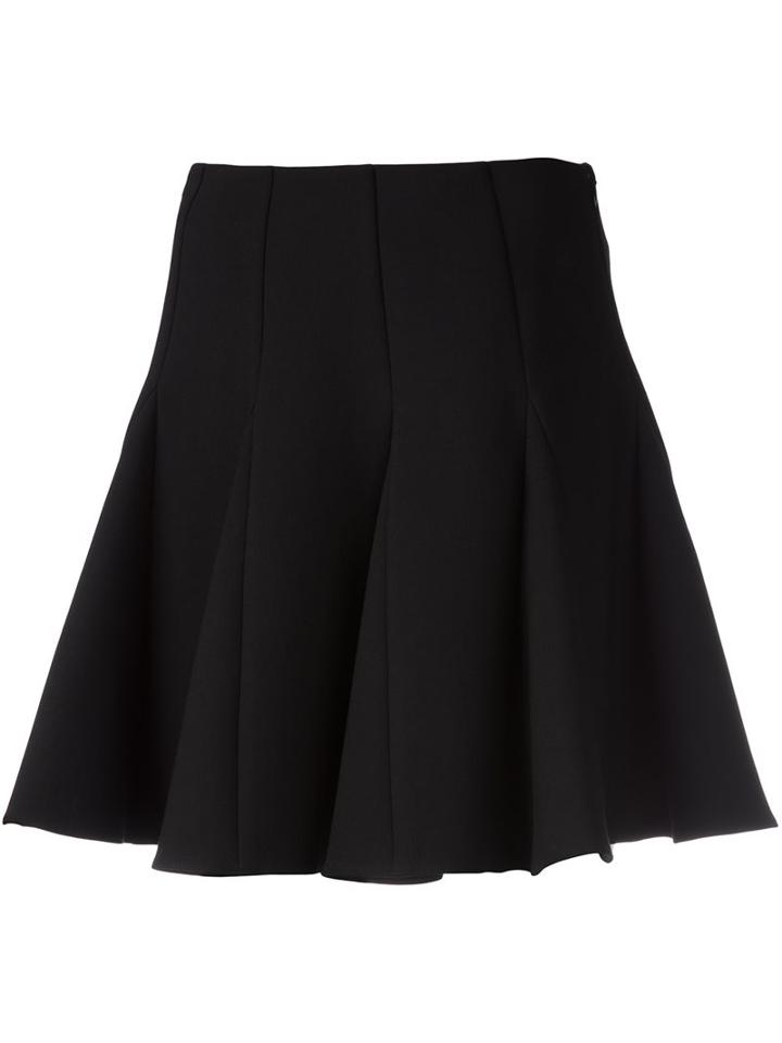 Red Valentino A-line Mini Skirt, Women's, Size: 40, Black, Polyamide/polyester/spandex/elastane/virgin Wool