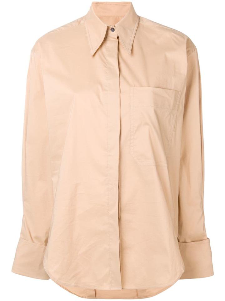 Rejina Pyo Oversized Cuff Shirt - Nude & Neutrals