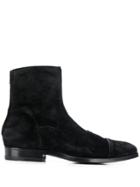 Tagliatore Suede Ankle Boots - Black