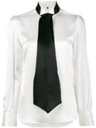 Bella Freud Marlene Silk-satin Shirt - White
