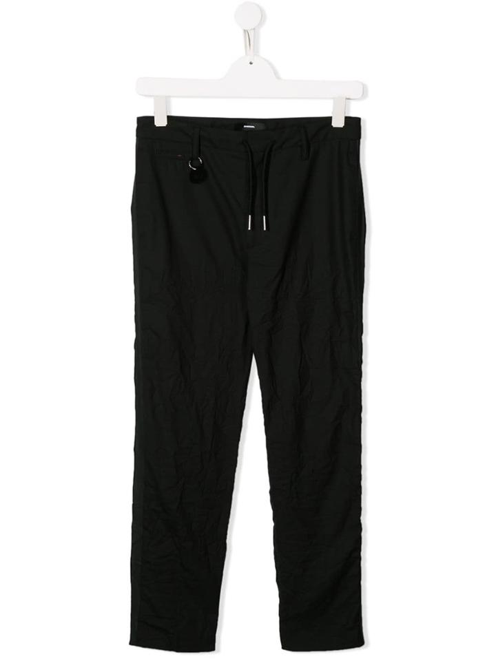 Diesel Kids Teen Drawstring Trousers - Black