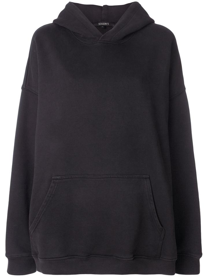 Yeezy Oversized Drawstring Hoodie - Brown