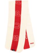 Supreme Logo Embroidered Scarf - White