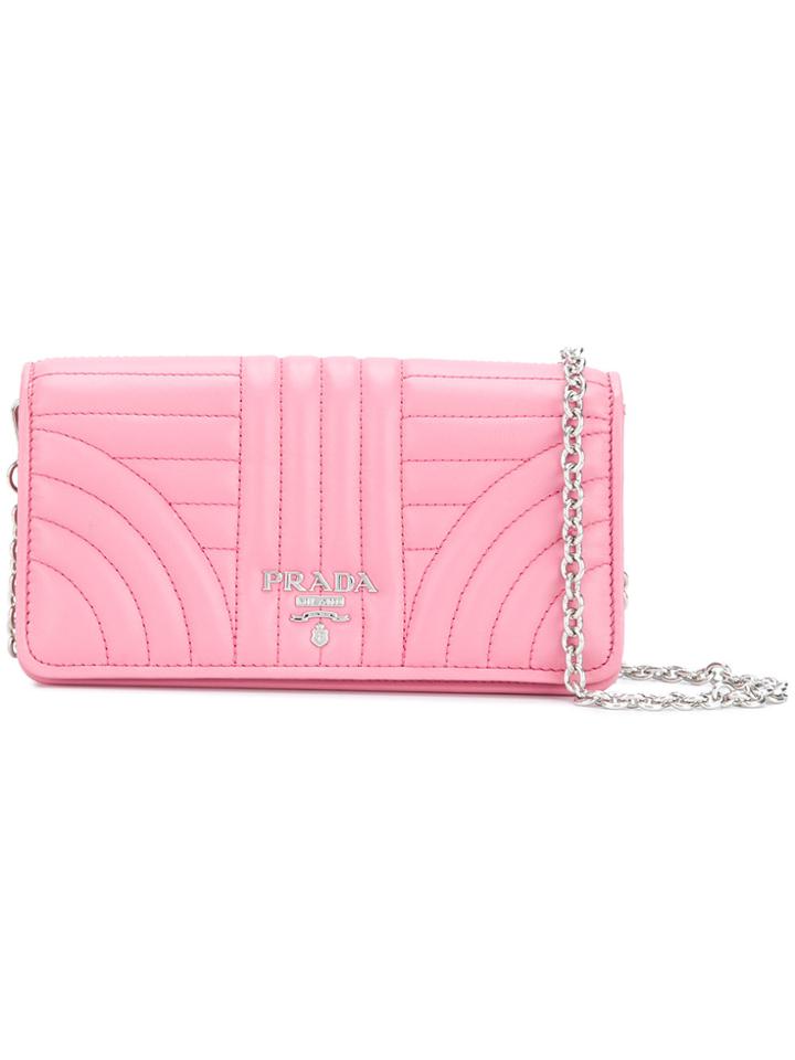 Prada Quilted Crossbody Bag - Pink & Purple