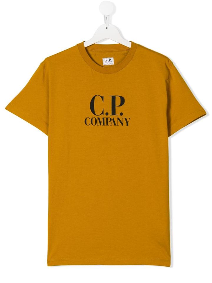 Cp Company Kids Teen Printed T-shirt - Yellow
