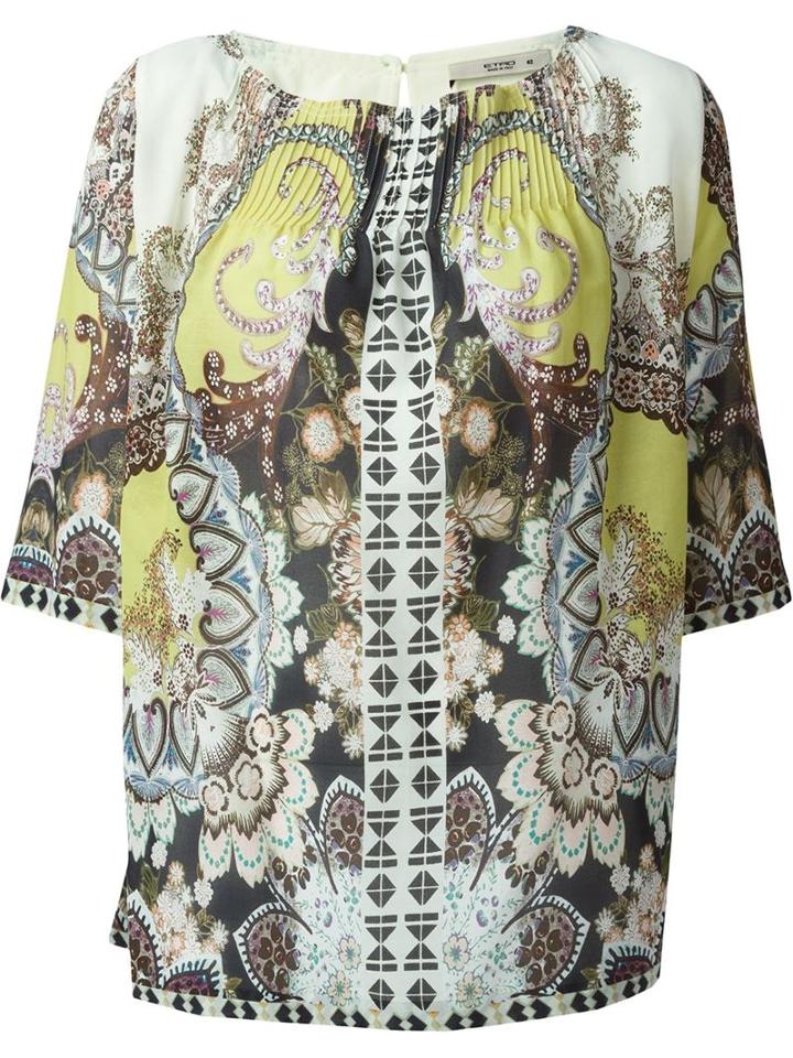 Etro Floral Paisley Print Top