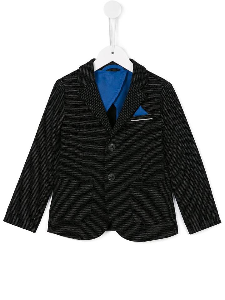 Armani Junior Dotted Blazer, Boy's, Size: 12 Yrs, Black